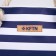Bag Women's beach on lightning, blue/white color