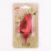 Candle in the Cake "Fine", number "4", red metallic, 6.5 cm