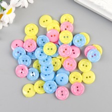 A set of buttons of decorative plastic 