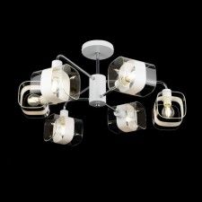 Люстра на штанге Citilux CL140160, 55х55х31 см, 6х60Вт, E14, цвет светлый