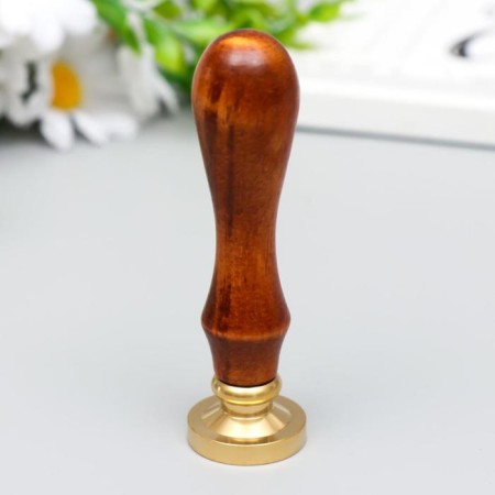 Printing for wax with a wooden handle "For You" 9x2.5x2.5 cm-2