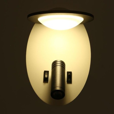 Sconces 85106/2 LED 5+3W 4000k White-black 13x15x20 cm-4