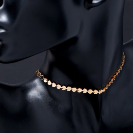 Choker "Antiquity" disk, color gold, l = 37 cm