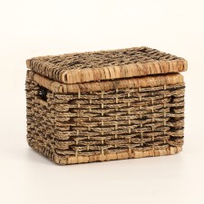 Wicker basket, 36x26x25 cm, reeds, seaweed