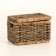Wicker basket, 36x26x25 cm, reeds, seaweed
