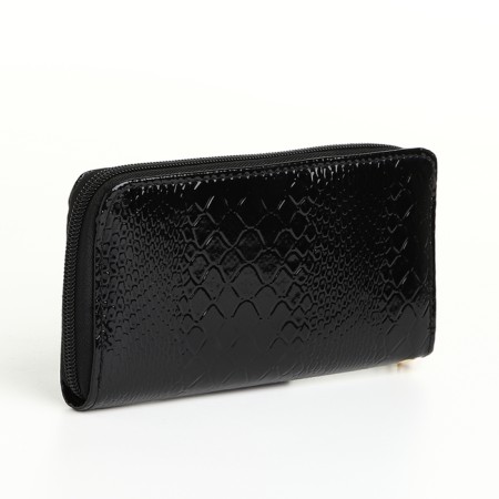 Women's wallet with lightning, black color-1