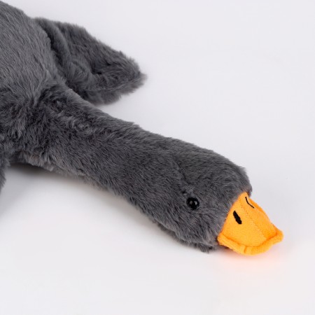 Soft toy "Goose", 50 cm, gray color-4