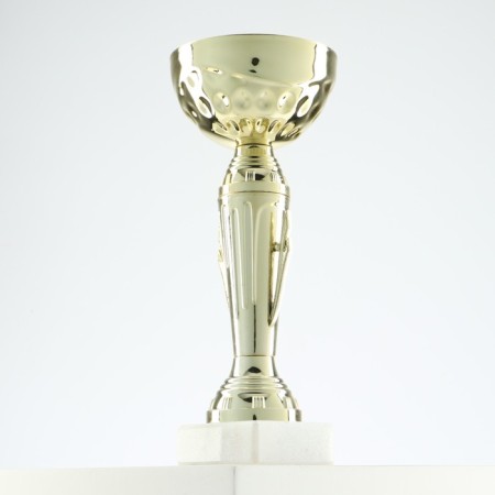 Cup 107, award figure, gold, a stone stand, 22 x 8 x 5 cm.-2