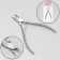 Manicure nippers for cuticle, 11 cm, blade length - 10 mm, silver color
