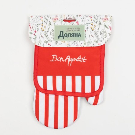 Bon Appetit kitchen set of 17*17 cm, mittens-seging 26*16 cm, 100% p/e-3