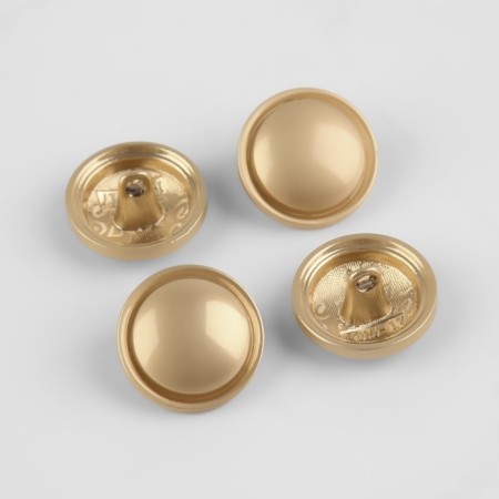 A set of metal buttons on the leg, d = 18 mm, 4 pcs, matte, gold color-1