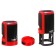 Equipment for round printing automatic Trodat Printy 4642, diameter 42 mm, with a lid, red body