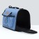 Bag - carrying for animals "strips" with organizer, blue, size m, 44.5 x 26 x 40 cm