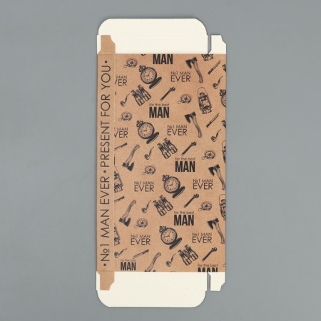 Chocolate box, confectionery packaging for the Best Man, 17.3 x 8.8 x 1.5 cm-5