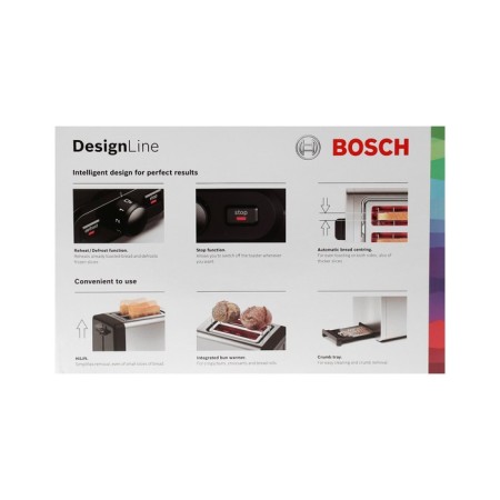 Toster Bosch Tat4P420, 970 W, 6 frying modes, 2 toasts, silver-black-9