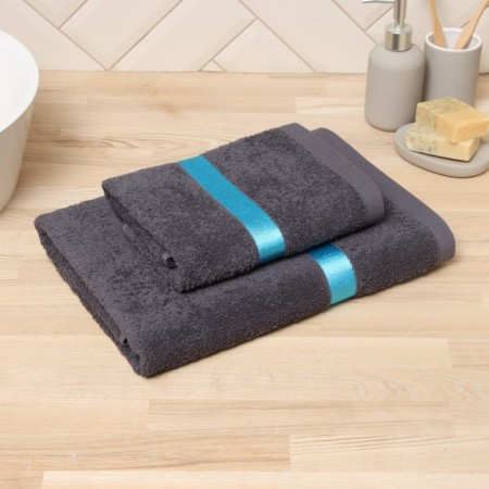 Trick Love Life "Sulu" 50*90 cm, gray, blue, 100% HL, 450 g/m2
