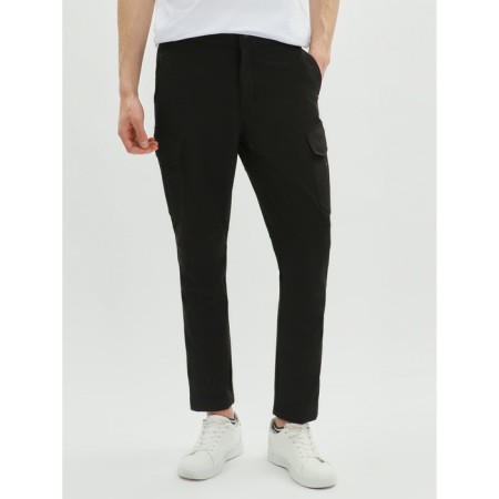Sports male pants, size 48, black color-1