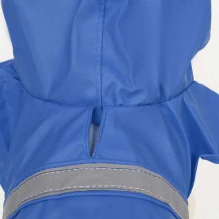 Dog raincoat, size L (DS 30-35, OG 38-43, Osh 26-31 cm), blue-5