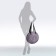 Bag beach on lightning, purple color