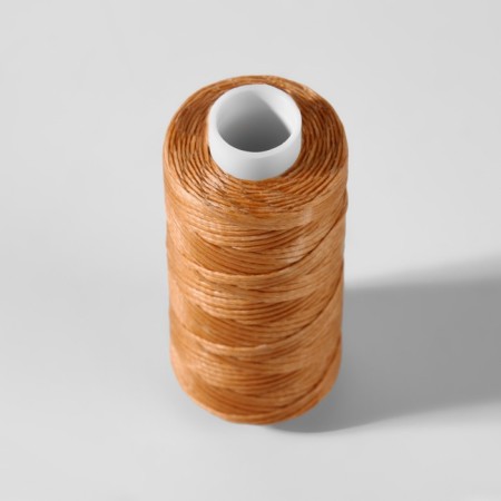 The threads are waxed, flat, 150d/16, 0.8 mm, 50 ± 2 m, the color is light orange-2