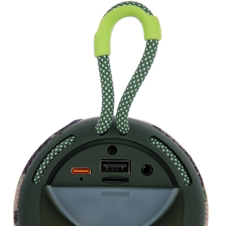 Portable column Booms350, 7 watts, 1200 mAh, backlight, micro sd, khaki-3