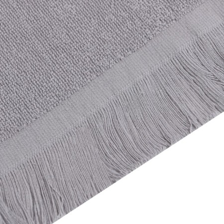 Trick Love Life Fringe, 50x90 cm, gray, 100% cotton, 380 g/m2-2