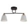 Adele chandelier 2x40W E27 Black/gold 45x12x25cm