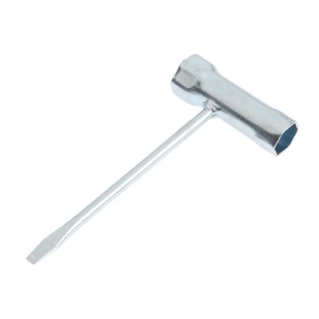 Candle key for the drain of tundra, 16 x 19 mm, slotted screwdriver