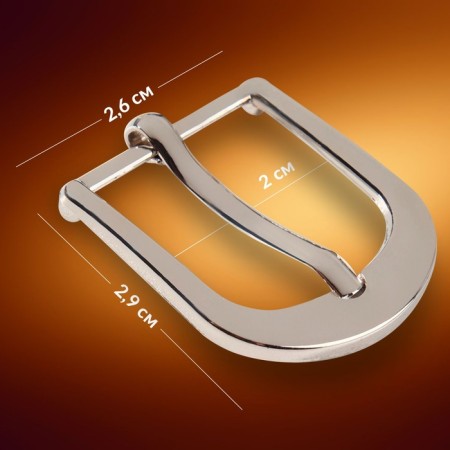 A belt buckle, 2.9 × 2.6 cm, 20 mm, silver color-1