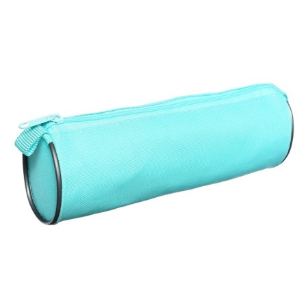 Cleaning set 10 objects (pencil case is 65 x 210 mm, pens 4 pieces Blue, ruler 15 cm, sharpener, pencil 2 pieces, textbook), turquoise-1