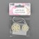 Decorative fastener, d = 2.5/3 cm, silver/white color