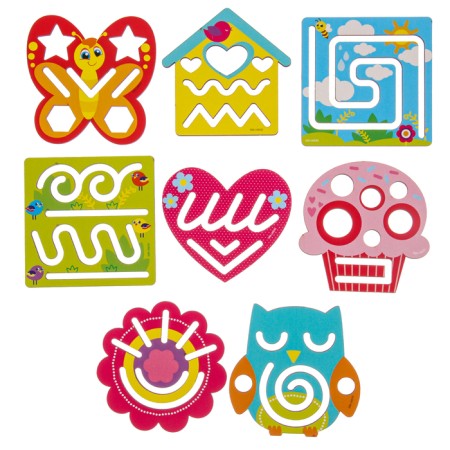 Stencils for drawing "for girls"-2