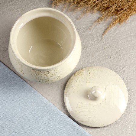 Ceramic pot for baking No. 10, 1.3l / 13x16cm, Shebby-3