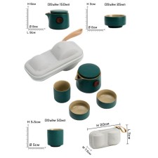 A set for the tea ceremony 4 items, 2 people, a cup 25 ml, a kettle of 150 ml