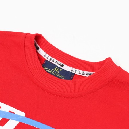 Sweatshirt for a boy, red color, height 158-164 cm-1
