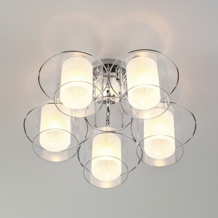 Darcy chandelier, 5x40W E27, color chrome-1