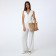 Women's bag with lightning, beige color