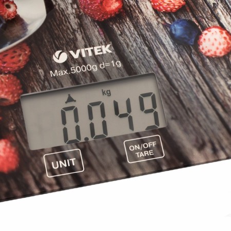 Libra kitchen Vitek VT-8000 MC, electronic, up to 5 kg, drawing "Berries"-2