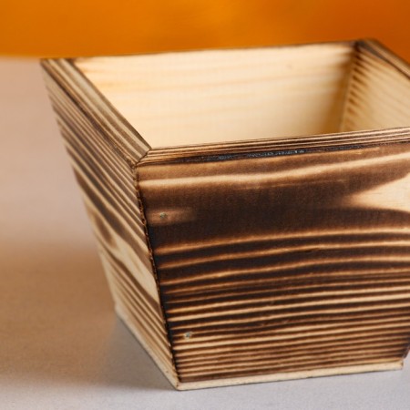 Wooden Kashpo 11 × 11 × 9.5 cm "RAF", firing we give beautifully-2