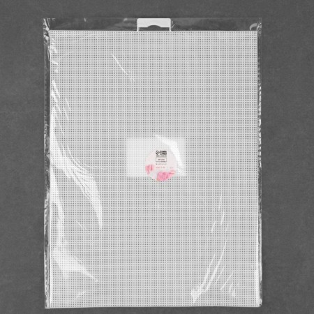 Canvas for embroidery No. 14, plastic, 21 × 28 cm, white color-2