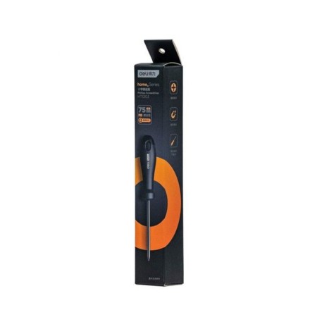 Cross screwdriver Deli, handle made of high -quality software plastic, PH0 x 75 mm-4