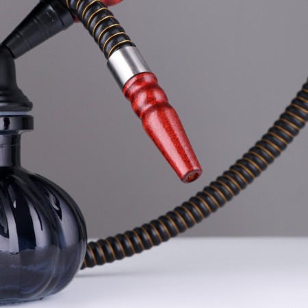 Hookah "tunch", 25 cm, 1 pipe, black-3
