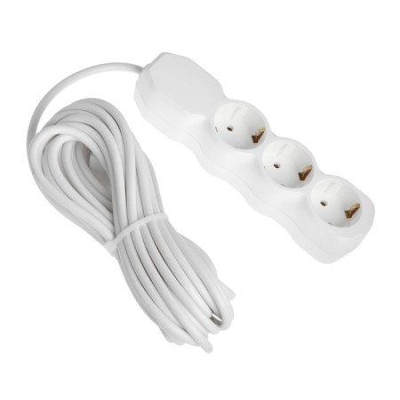 Extension cord Luazon Lighting Eco, 3 sockets, 7 m, 16 A, 3500 W, PVS 3x1 mm2, s/k-1