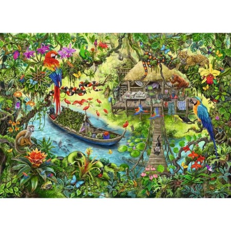 Puzzle quest Ravensburger "Children's jungle", 368 elements
