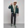 Male bomber, size 50, dark green color