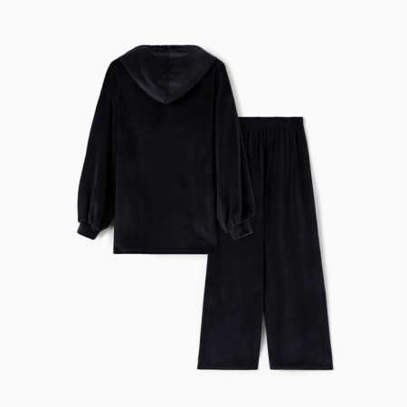 Women's costume (sweatshirt and trousers) KAFTAN PLUSHY p. 40-42, black-12