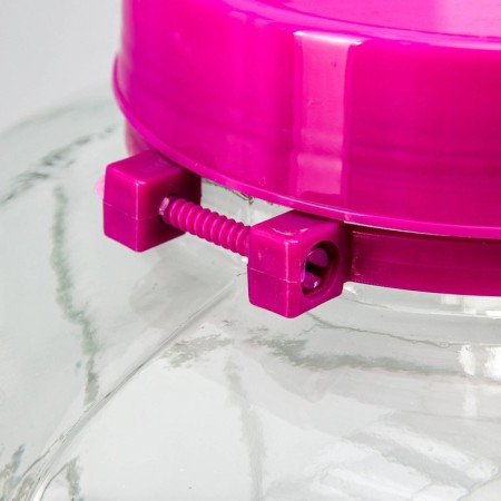 Glass jar, with a hole for a water plant, 16 liters-5