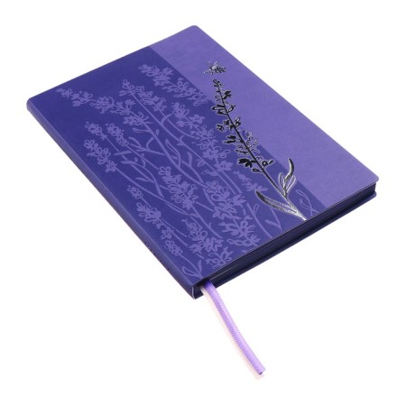 Set gift Escalada Diary A5 120 sheets, soft cover of artificial leather, foil embossing, pancake embossing, block 70 g/m2, lilac + pen + pen.-3