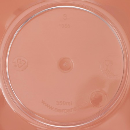Plastic disposable form for buffet “Flower”, 350 ml, transparent color-8