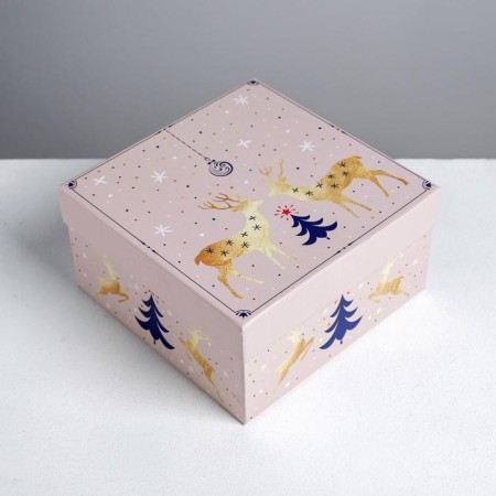 A set of gift boxes 6 in 1 "Tenderness", 10 x 10 x 6 - 20 x 20 x 11 cm, New Year-9